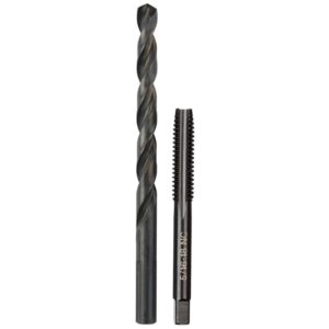 Milwaukee 49-57-5540 5/16"-18 NC Straight Flute Plug Tap and #F Drill Bit