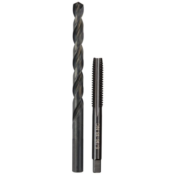 Milwaukee 49-57-5540 5/16"-18 NC Straight Flute Plug Tap and #F Drill Bit
