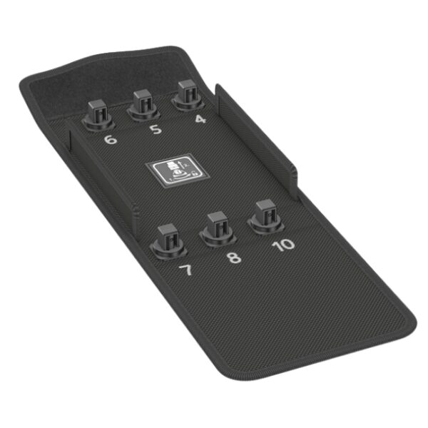 Wera 136452 Textile Storage Pouch for Long Metric Bit Sockets, Empty