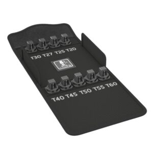 Wera 136453 Textile Storage Case for 1/2" Drive Torx Bit Sockets, Empty