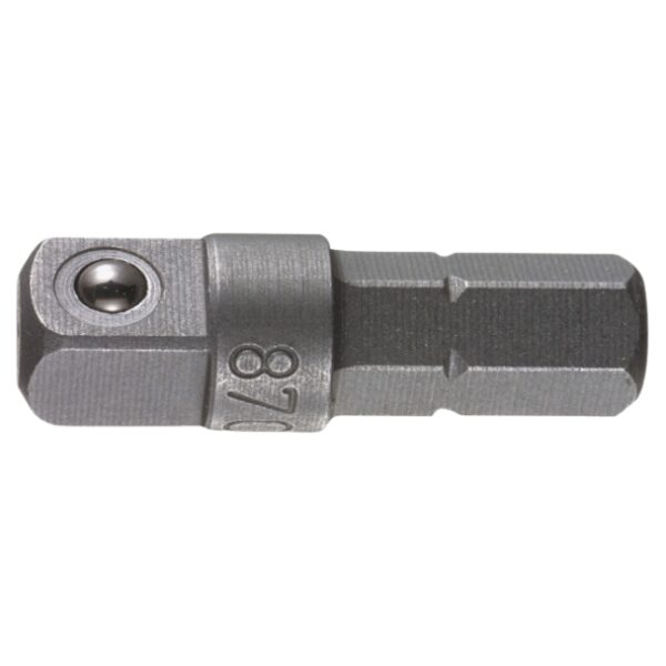 Wera 136000 870/1 Male 1/4" Hex to Male 1/4" Square Drive Adaptor