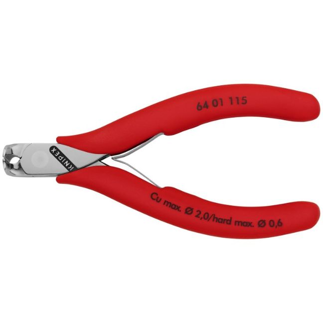 Knipex 6401115 4-1/2" (115mm) Electronics End Cutting Nippers
