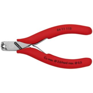 Knipex 6411115 4-1/2" (115mm) Electronics End Cutting Nippers