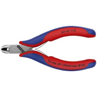 Knipex 6442115 4-1/2" (115mm) Electronics End Cutting Nippers