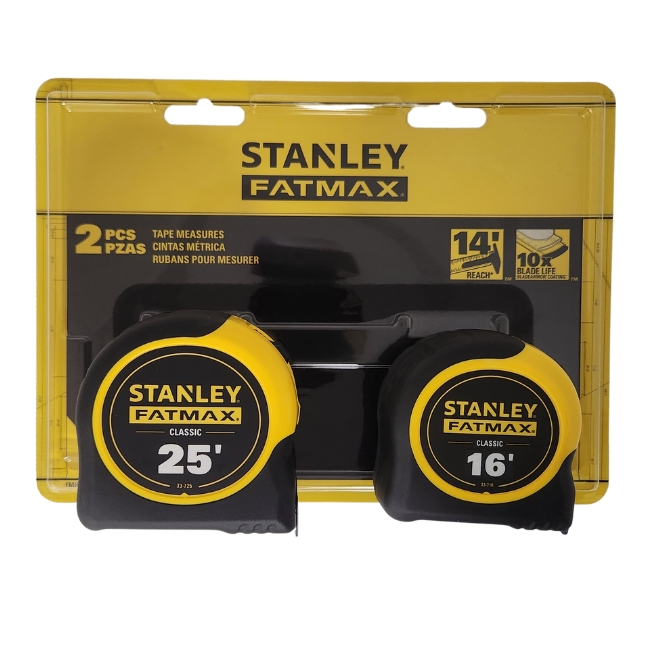 Stanley FMHT70455LC FATMAX 16ft and 25ft Tape Measure Set