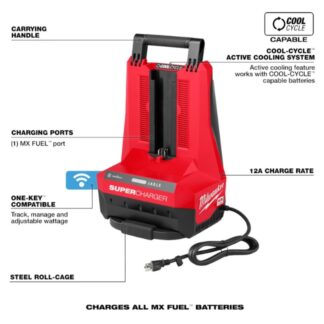 Milwaukee MXFSC-1HD12 MX FUEL REDLITHIUM FORGE HD 12.0AH Battery Pack with MX FUEL Super Charger
