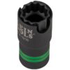 Klein 66090 2-In-1 12-Point Slotted Impact Socket Set 6-Piece
