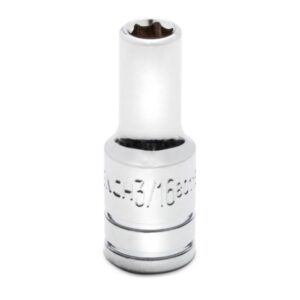 GearWrench 80115S-06 1/4" Drive 6-Point Mid-Length SAE Socket - 3/16"