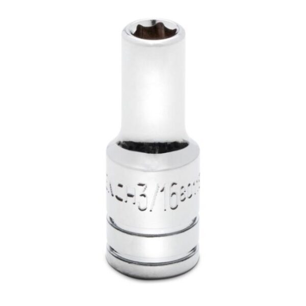 GearWrench 80115S-06 1/4" Drive 6-Point Mid-Length SAE Socket - 3/16"