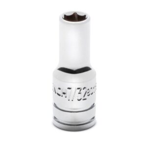 GearWrench 80116S-06 1/4" Drive 6-Point Mid Length SAE Socket - 7/32"