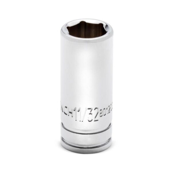GearWrench 80120S-06 1/4" Drive 6-Point Mid-Length SAE Socket - 11/32" GearWrench 80120S-06 1/4" Drive 6-Point Mid-Length SAE Socket - 11/32"