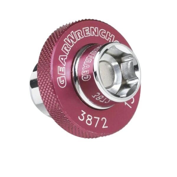 GearWrench 3870D 3/8" Drive 6-Point Magnetic Oil Drain Plug Metric Socket 7-Piece Set