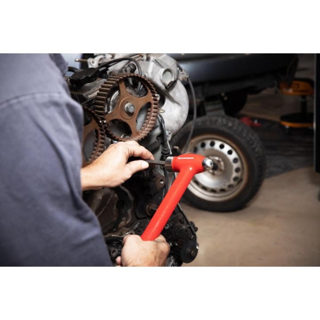 GEARWRENCH 68-524G 22 Oz Dead Blow Ball Pein Hammer - USA Made, Steel Shot Fill, Non-Sparking