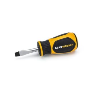 GearWrench 80012H Slotted Dual Material Handle Screwdriver 1/4" x 1-1/2"