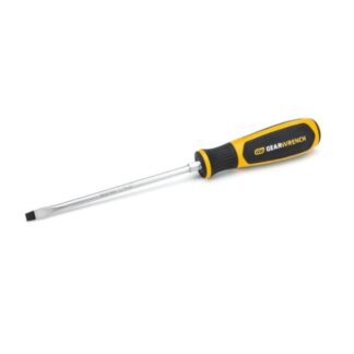 GearWrench 80014H Slotted Dual Material Handle Screwdriver 1/4" x 6"