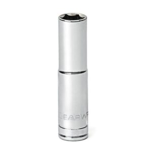 GearWrench 80138 1/4" Drive 6-Point Deep Metric Socket - 4mm