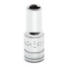 GearWrench 80141S-06 1/4" Drive 6-Point Mid-Length Metric Socket - 6mm