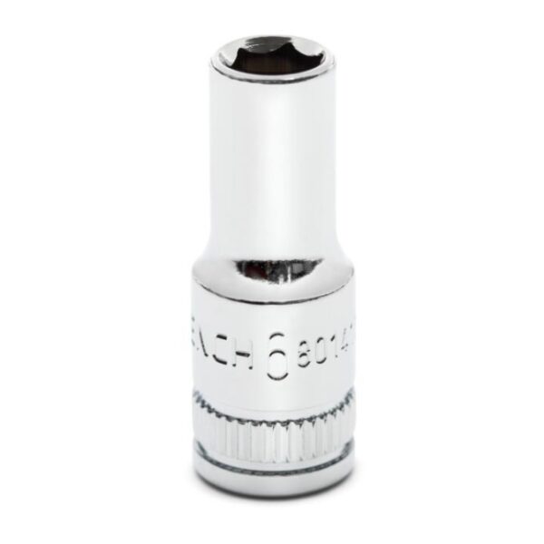 GearWrench 80141S-06 1/4" Drive 6-Point Mid-Length Metric Socket - 6mm