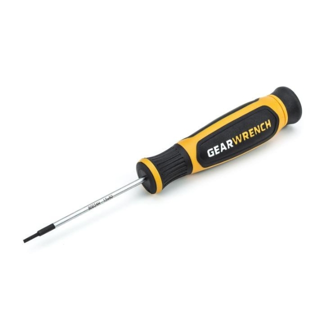 GearWrench 80034H Micro Slotted Dual Material Handle Screwdriver 1.5mm x 60mm
