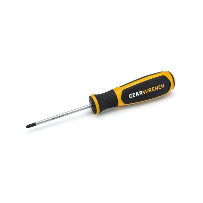 GearWrench 80043H Pozidriv Dual Material Handle Screwdriver PZ0 x 2-1/2"