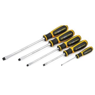 GearWrench 80053H Slotted Dual Material Handle Screwdriver Set