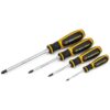 GearWrench 80061H Pozidriv Dual Material Handle Screwdriver Set