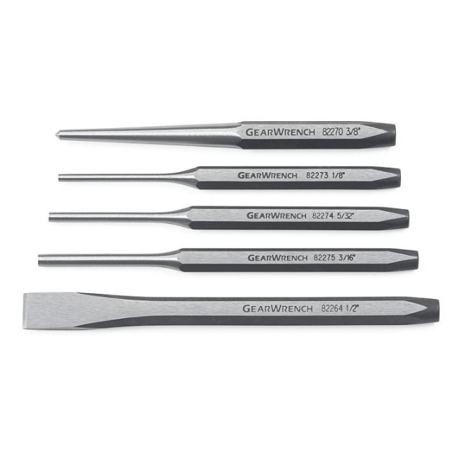 GearWrench 82304 Punch and Chisel Set 5-Piece