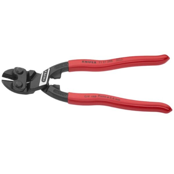 Knipex 7121200 8" (200mm) COBOLT High Leverage 20° Angled Compact Bolt Cutters