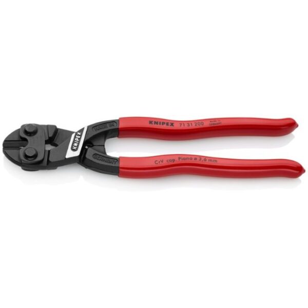 Knipex 7131200 8" (200mm) COBOLT High Leverage Compact Bolt Cutters - Notched Blade