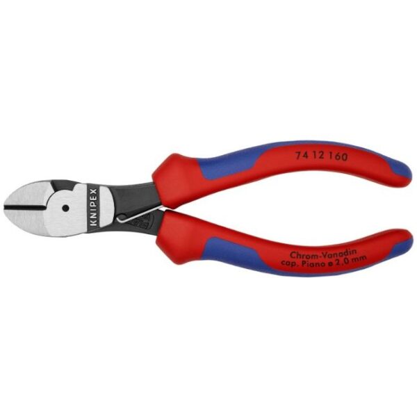 Knipex 7412160 6-1/4" (160mm) Spring High Leverage Diagonal Cutters