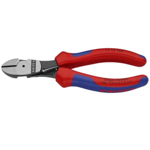 Knipex 7412160 6-1/4" (160mm) Spring High Leverage Diagonal Cutters