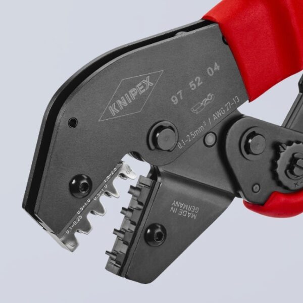 Knipex 975204 -4 Knipex 975204 10" Crimping Pliers for Non-Insulated Open Plug-Type Connectors