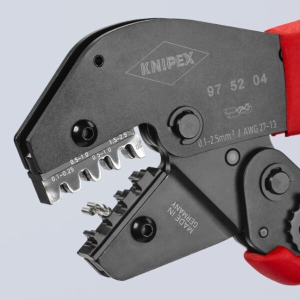 Knipex 975204 -6 Knipex 975204 10" Crimping Pliers for Non-Insulated Open Plug-Type Connectors