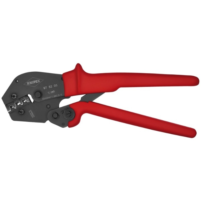 Knipex 975205 10" Crimping Pliers for Non-Insulated Open Plug-Type Connectors