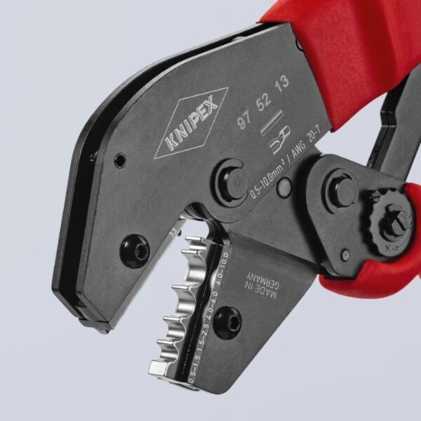 Knipex 975213 -4 Knipex 975213 10" Crimping Pliers for Non-insulated Crimp Terminals, Tube and Compression Cable Lugs