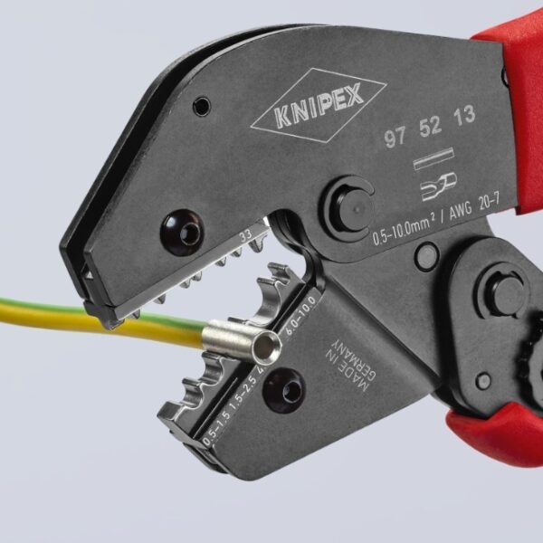 Knipex 975213 -7 Knipex 975213 10" Crimping Pliers for Non-insulated Crimp Terminals, Tube and Compression Cable Lugs
