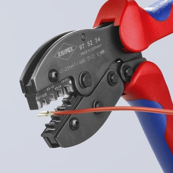 Knipex 975234 -5 Knipex 975234 8-1/2" Crimping Pliers for Non-Insulated Open Plug-Type Connectors