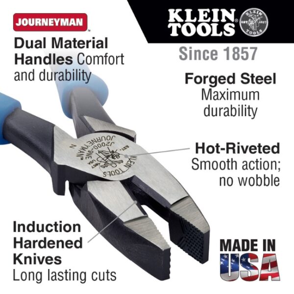 Klein J213-9NE 9" Side Cutting Pliers