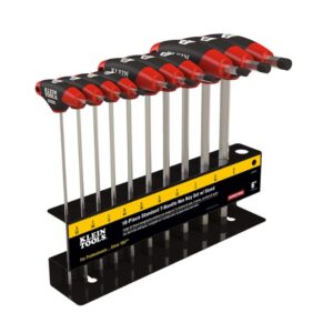Klein JTH610E 6" SAE T-Handle Hex Key Set 10-Piece