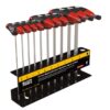 Klein JTH610EB 6" SAE T-Handle Ball-End Hex Key Set 10-Piece