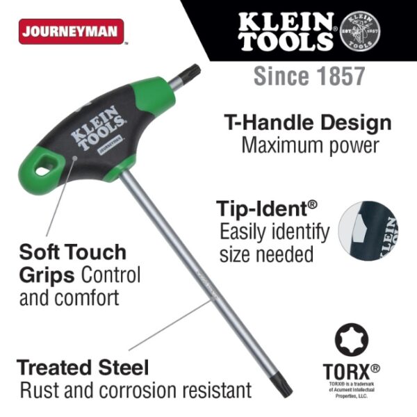 Klein JTH67T TORX T-Handle Hex Key Set 7-Piece