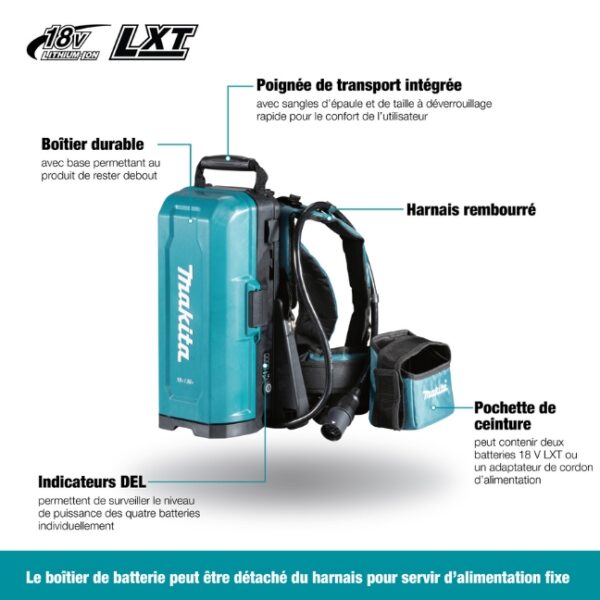 648x648 (2).pdf - 2023-09-14T110051.170 Makita PDC01X2 18Vx2 / 18V LXT Portable Backpack Power Supply Kit