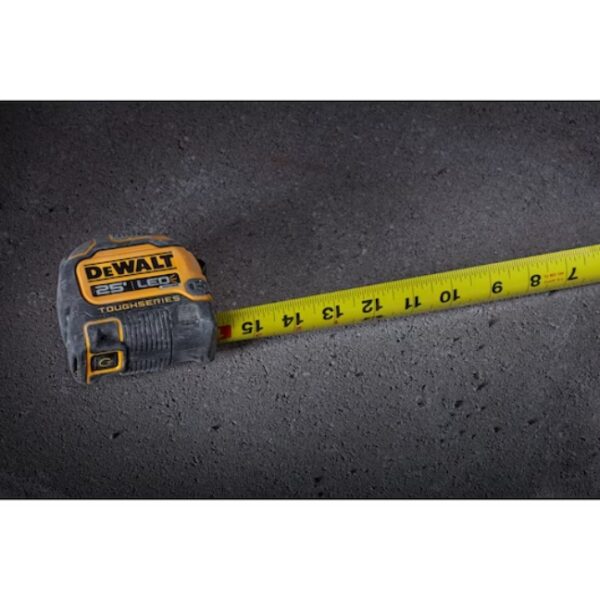 DeWalt DWHT35625S TOUGHSERIES 25ft LED Lighted Tape Measure