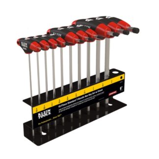 Klein JTH910E 9" SAE T-Handle Hex Key Set with Stand 10-Piece