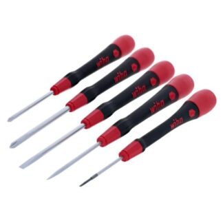 Wiha 26195 PICOFINISH Precision Phillips and Slotted Screwdriver Set 5-Piece