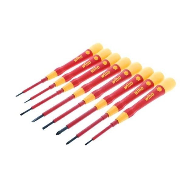 Wiha 32088 PICOFINISH Insulated Precision Scredriver Set 8-Piece