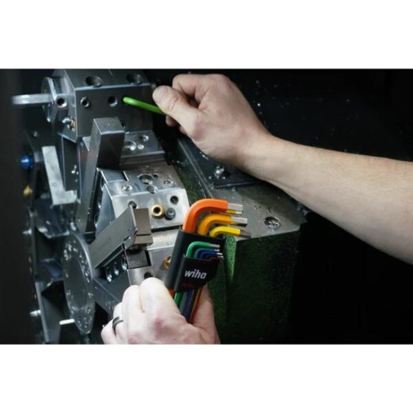 Wiha 66980 Colour Coded Ball End Metric Hex L-Key Set 9-Piece