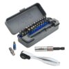 Wiha 76889 TERMINATOR BLUE 1/4" Drive Ratchet and Bit Set 32-Piece
