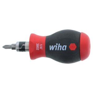 Wiha 38090 SOFTFINISH 14-in-1 Stubby Multi-Bit Driver