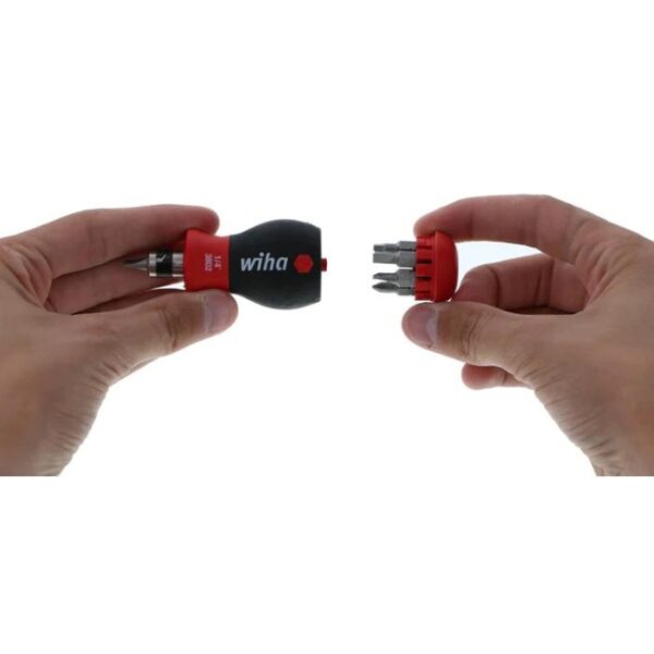 Wiha 38090 SOFTFINISH 14-in-1 Stubby Multi-Bit Screwdriver